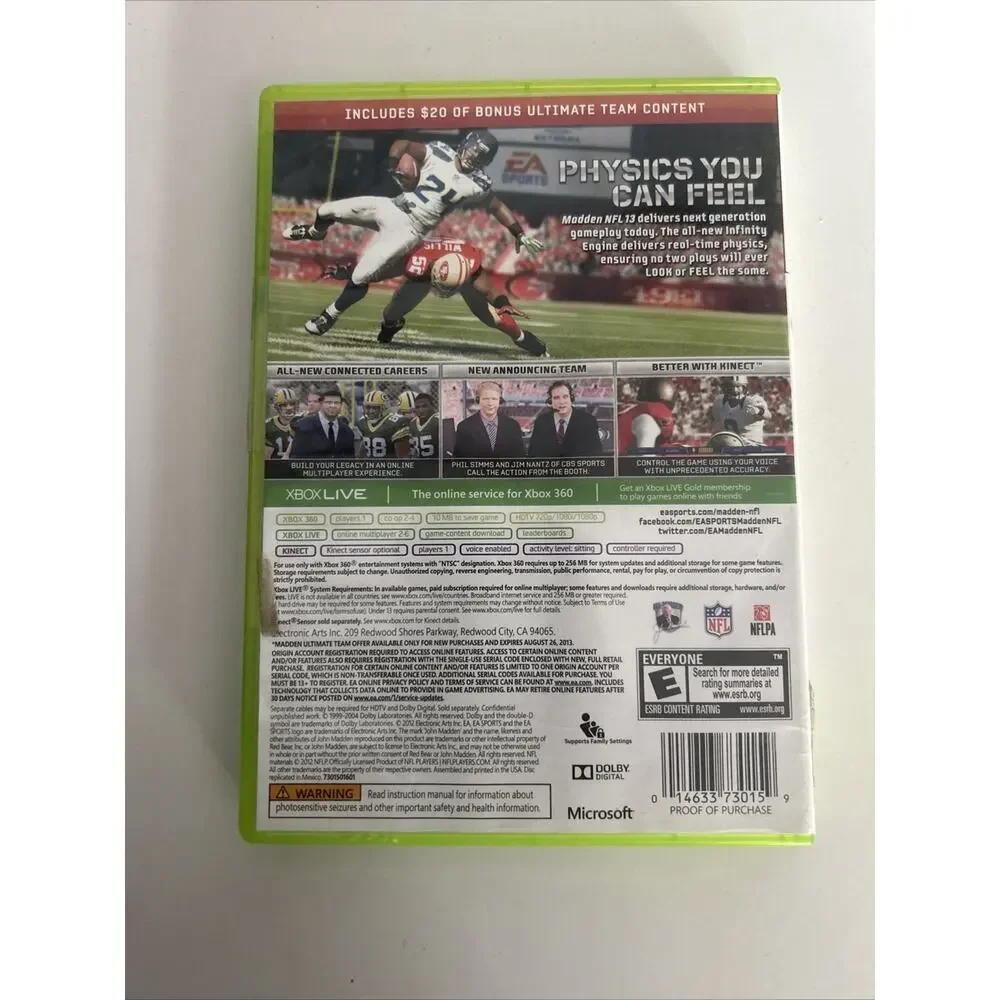 Madden 13 Bonus Edition Microsoft XBox 360